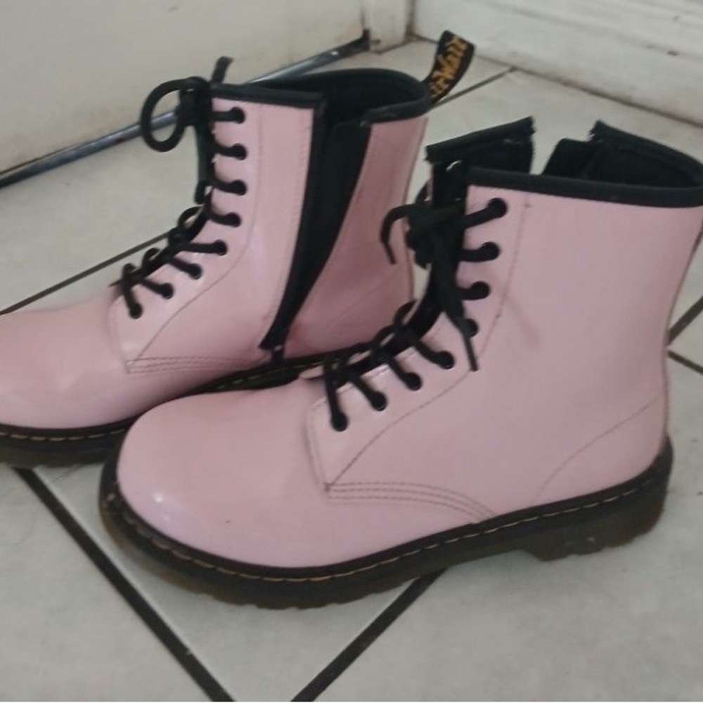 Dr. Martens Light Pink Combat Boots